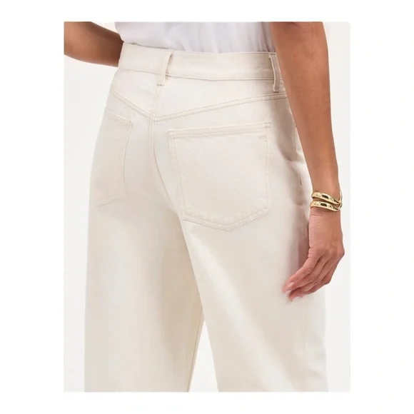 Madewell Low-Slung Baggy Jeans in Vintage Ivory NWT - Picture 5 of 9